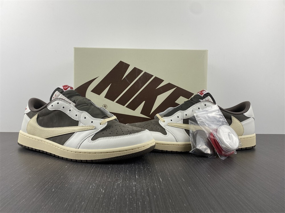 NIke Travis Scott x Air Jordan 1 Low OG Reverse Mocha