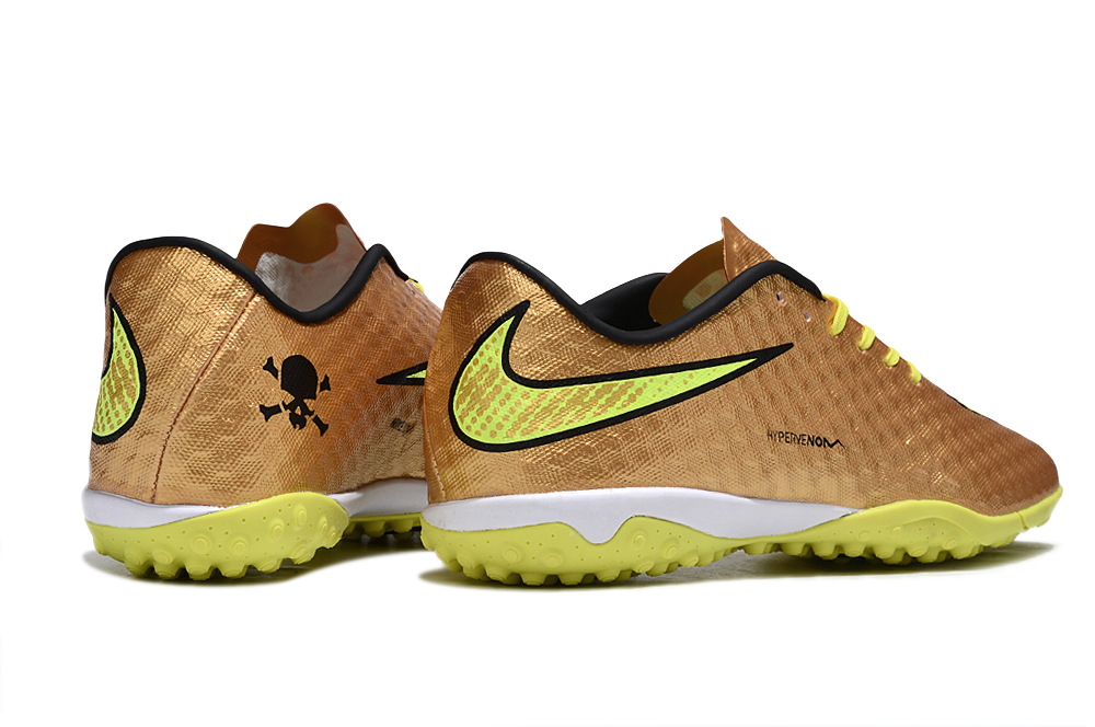 Chuteira Society Nike Hypervenom Phelon Dourado Preto