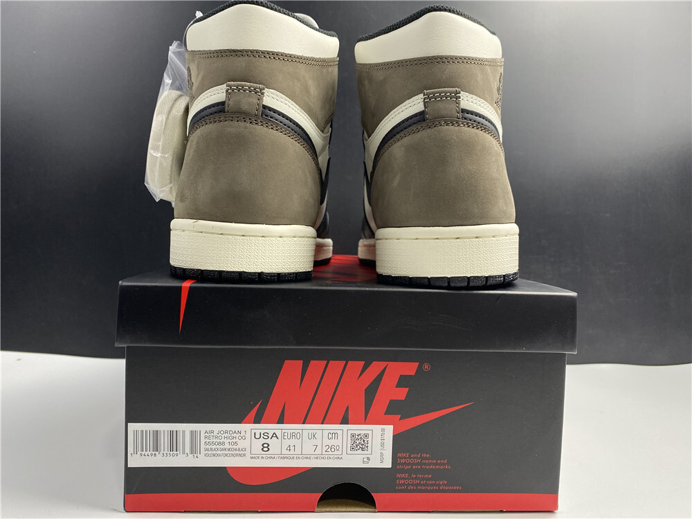 Tênis Air Jordan 1 High O Dark Mocha