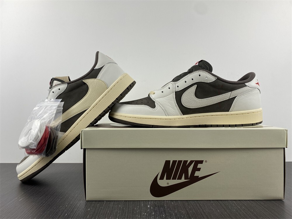 NIke Travis Scott x Air Jordan 1 Low OG Reverse Mocha