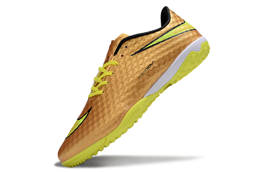 Chuteira Society Nike Hypervenom Phelon Dourado Preto
