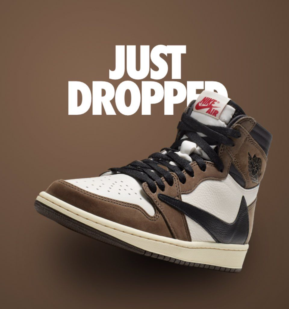 Travis Scott x Air Jordan 1 Retro High Dark Mocha