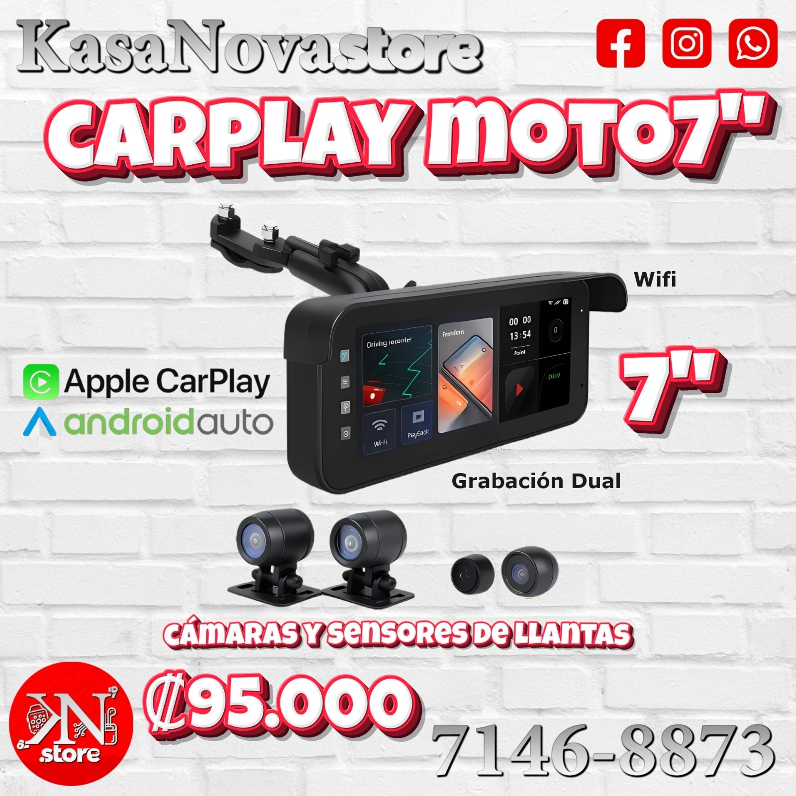 CarPlay Moto 7"