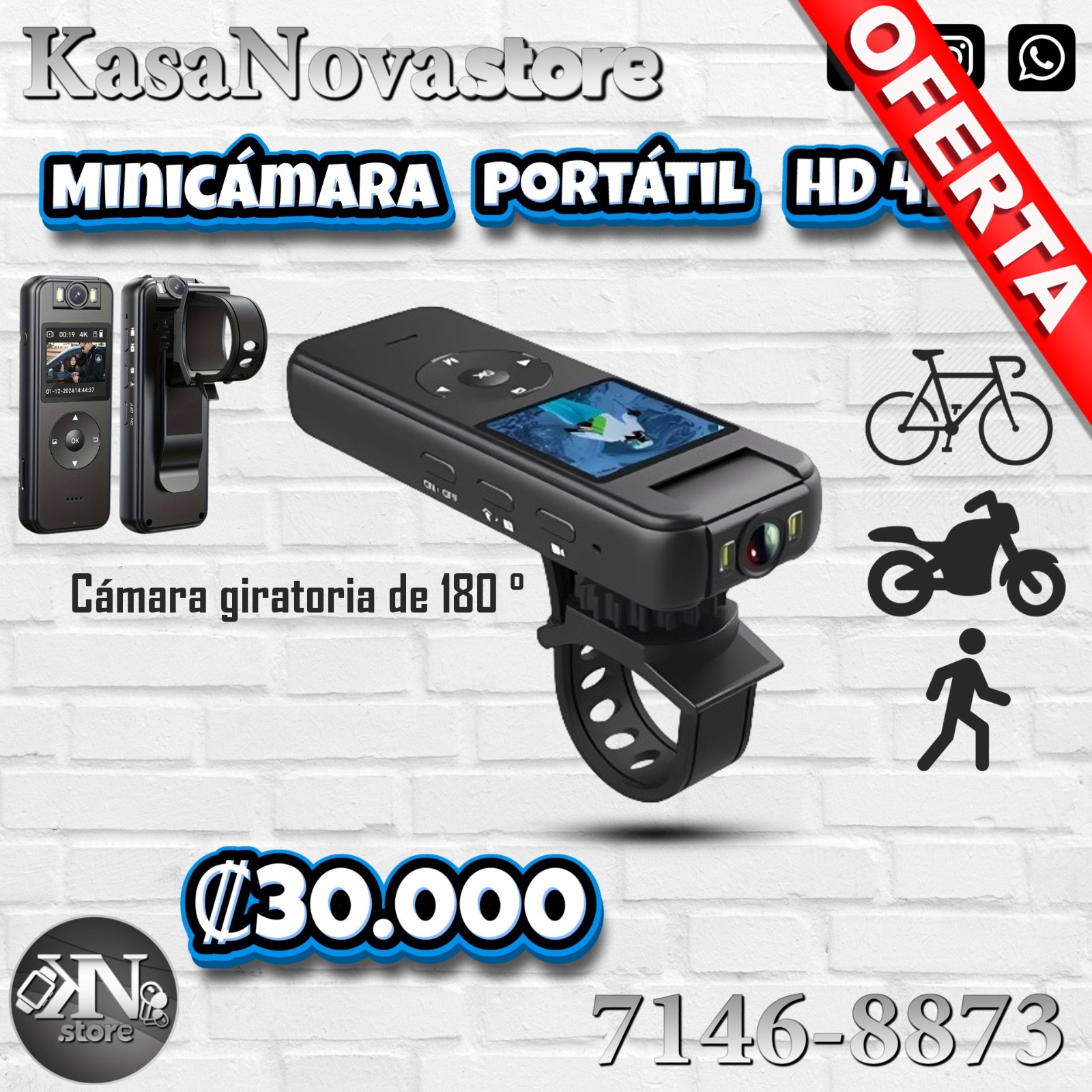 Minicámara Portátil HD