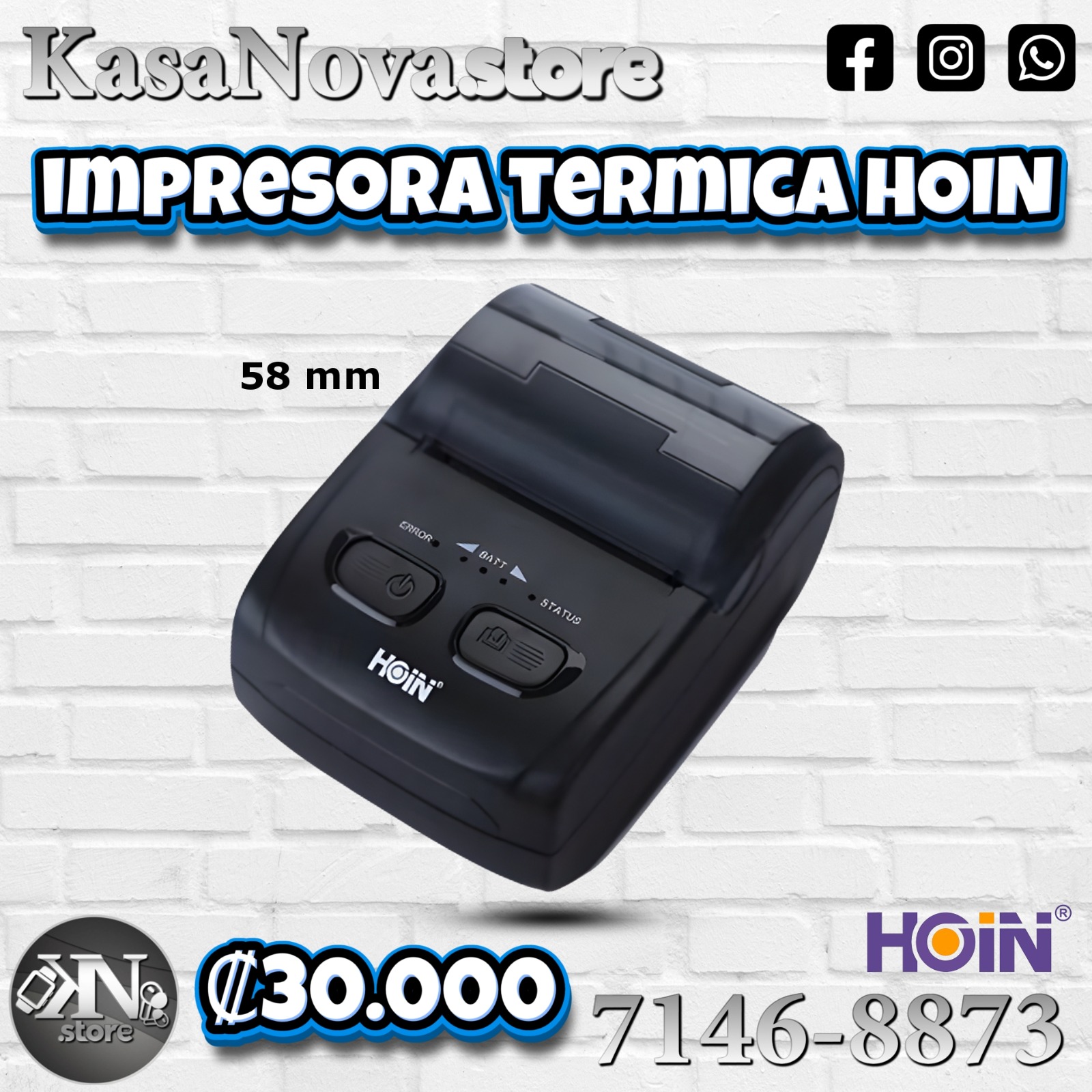 Impresora Térmica HOIN 58mm
