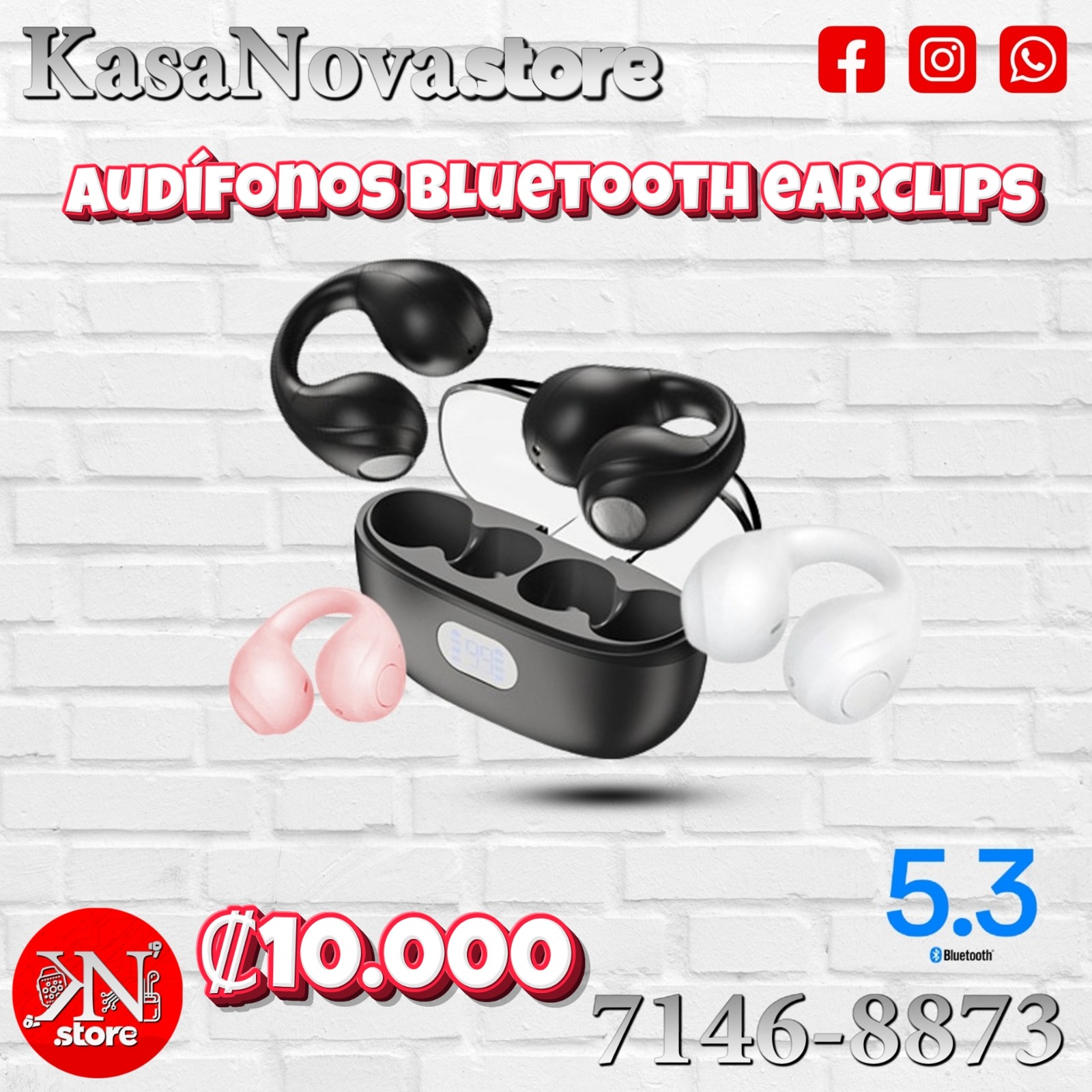 Audífonos Bluetooth Earclips
