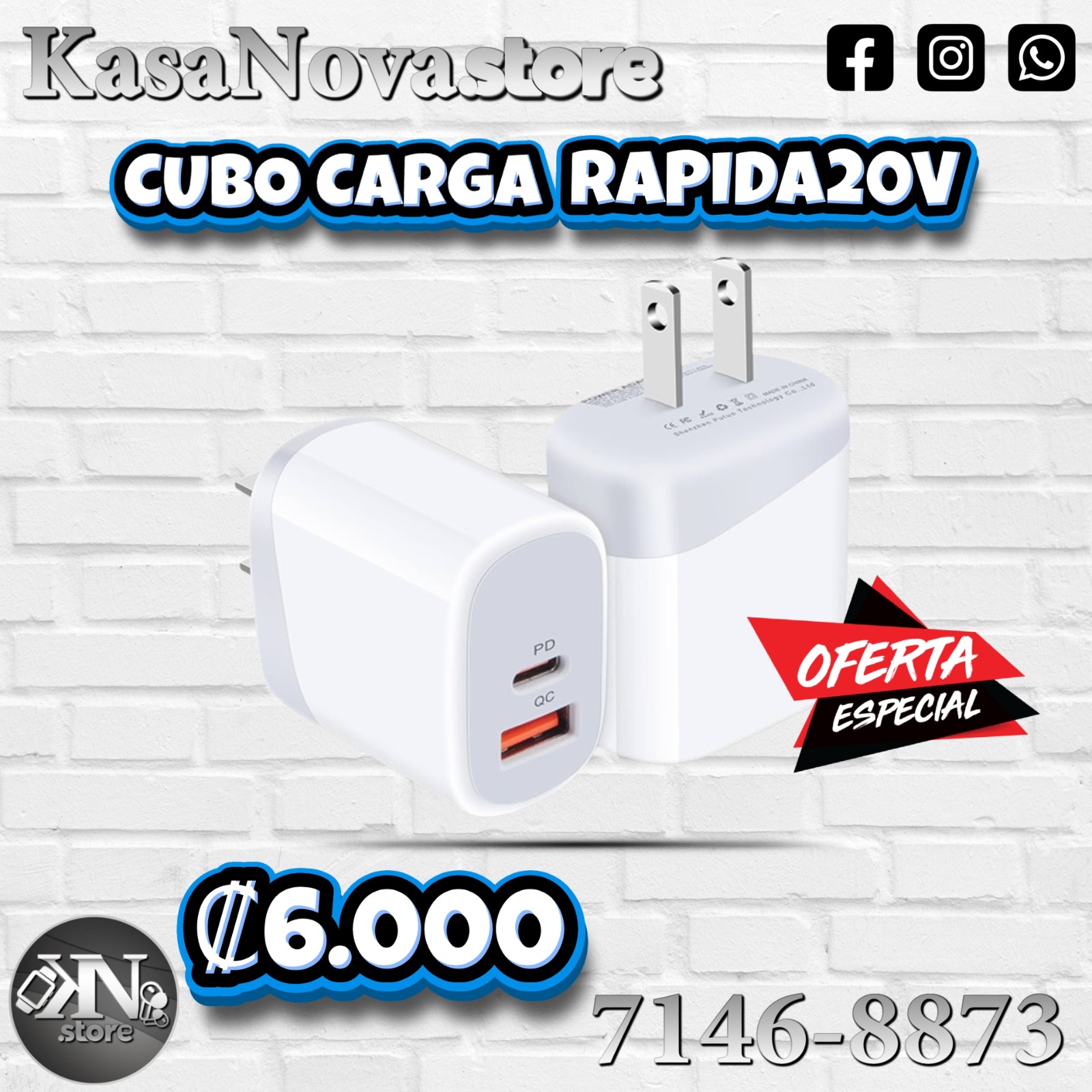 Cubo de Carga Rápida 20V