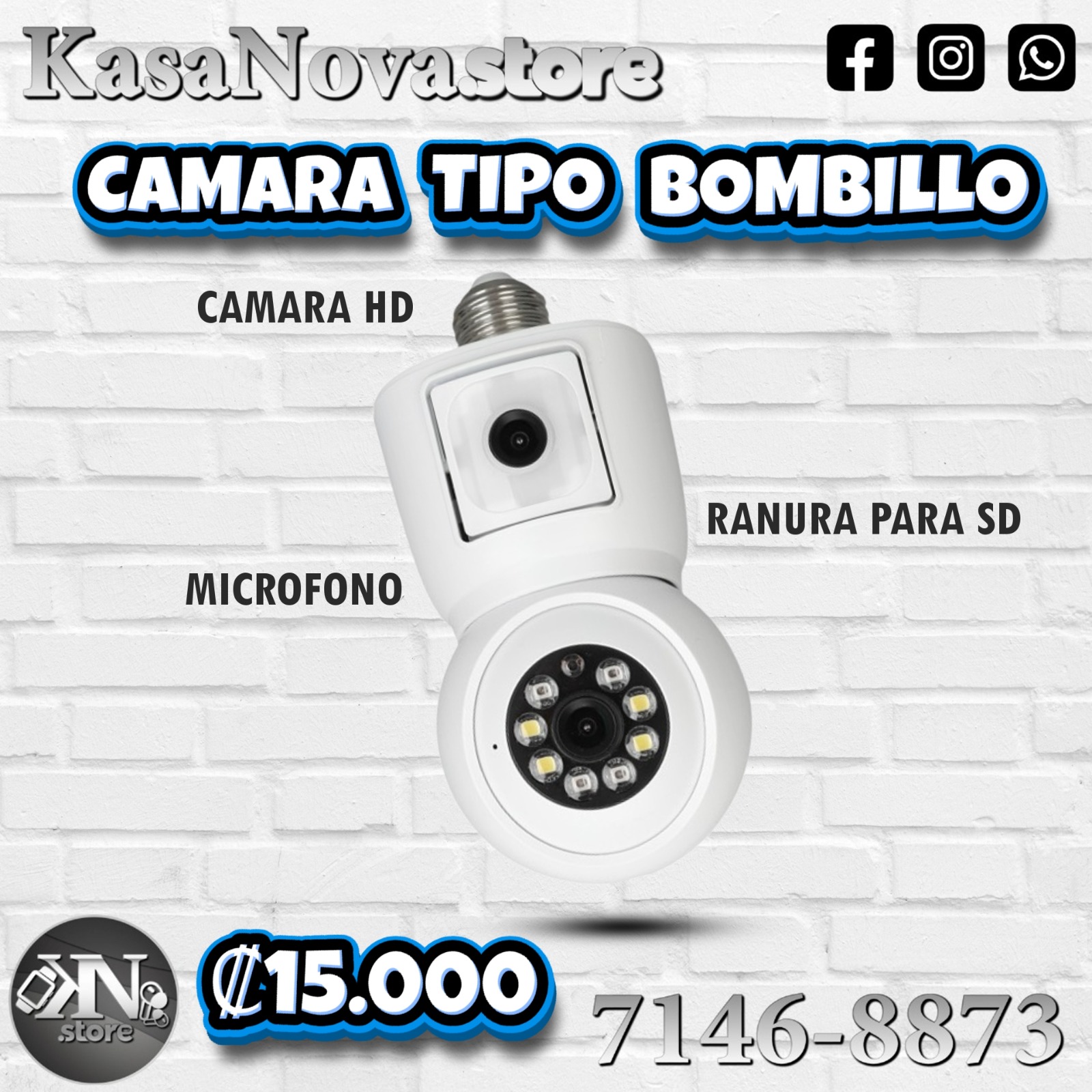 Cámara Tipo Bombillo