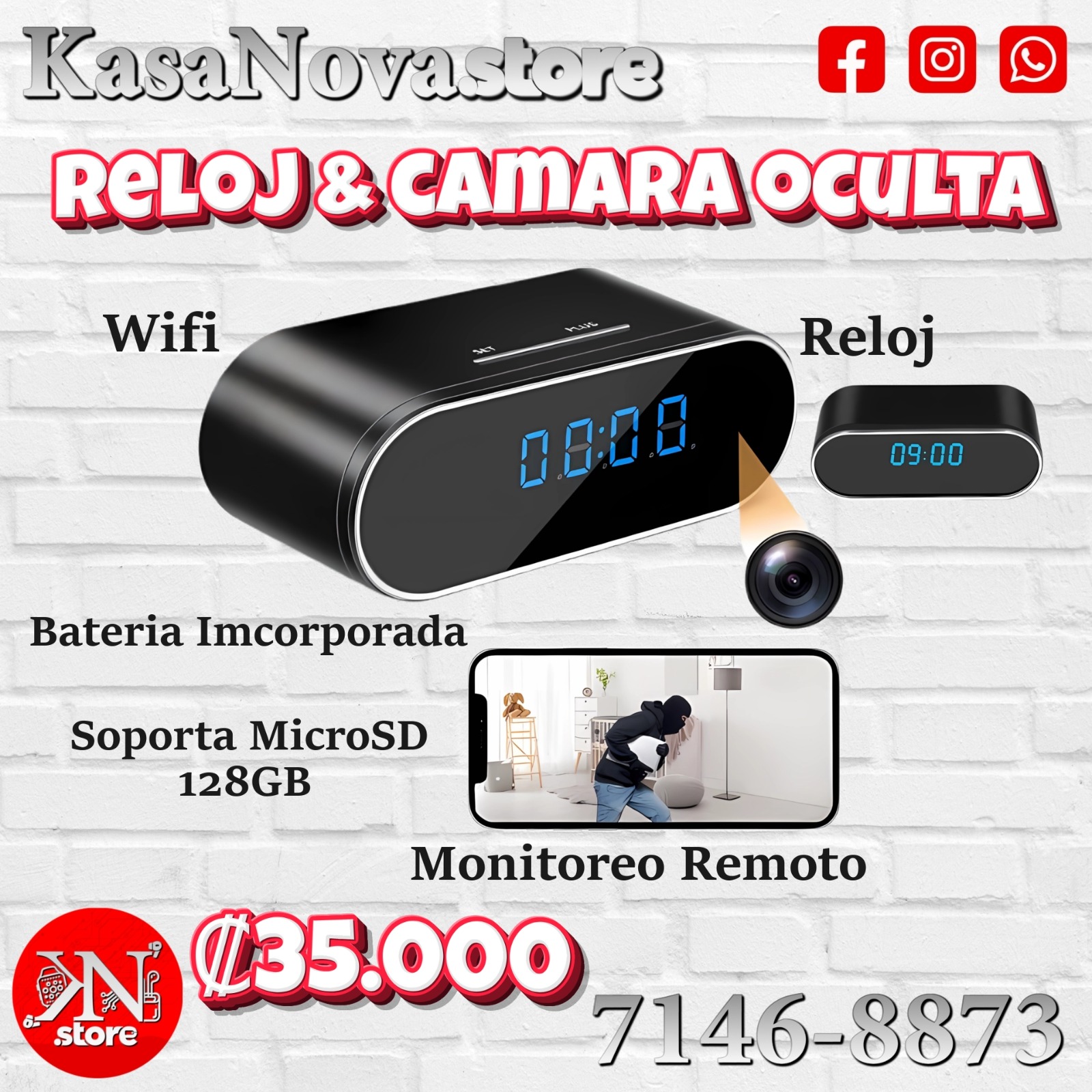 Reloj con Cámara Oculta