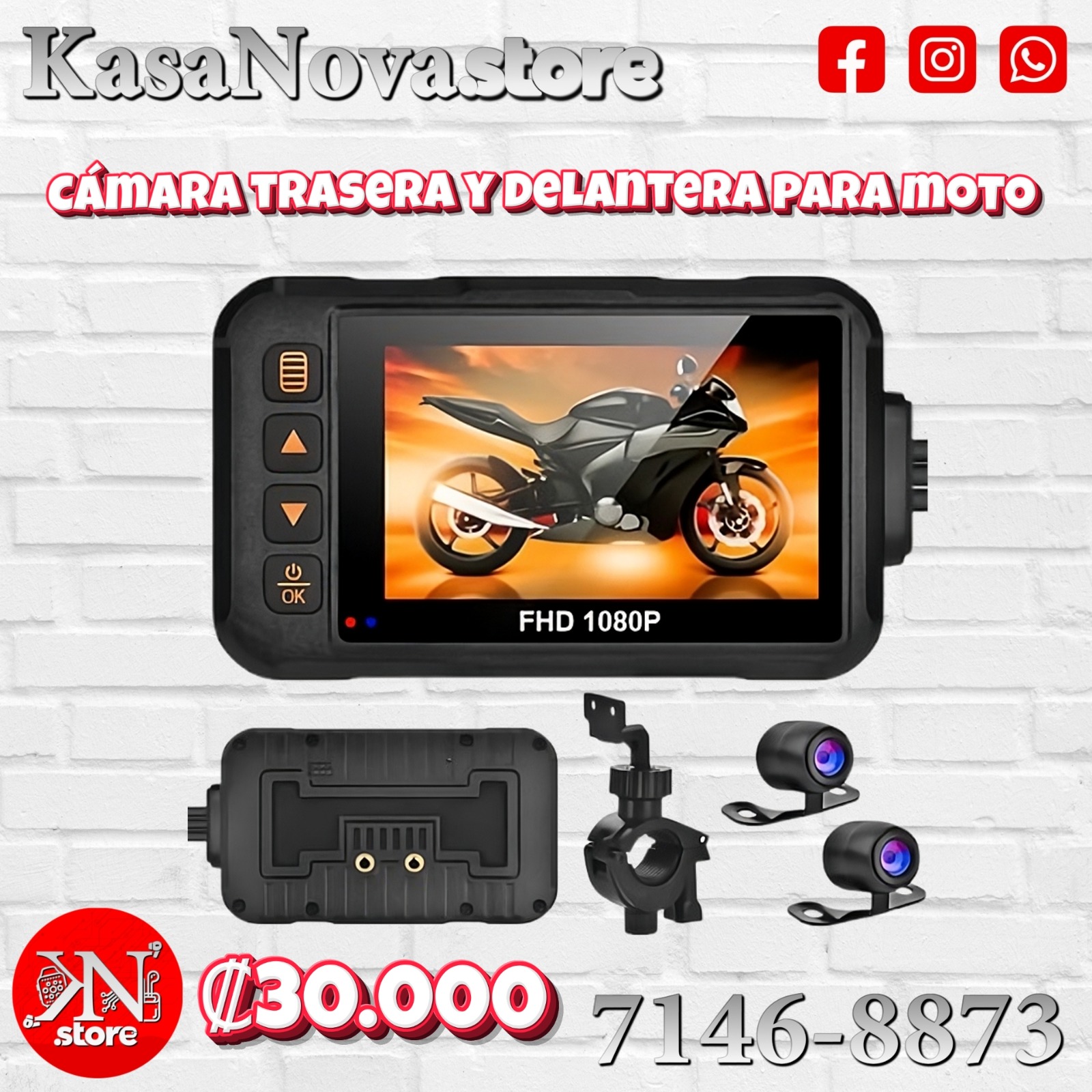 Cámara dual para moto