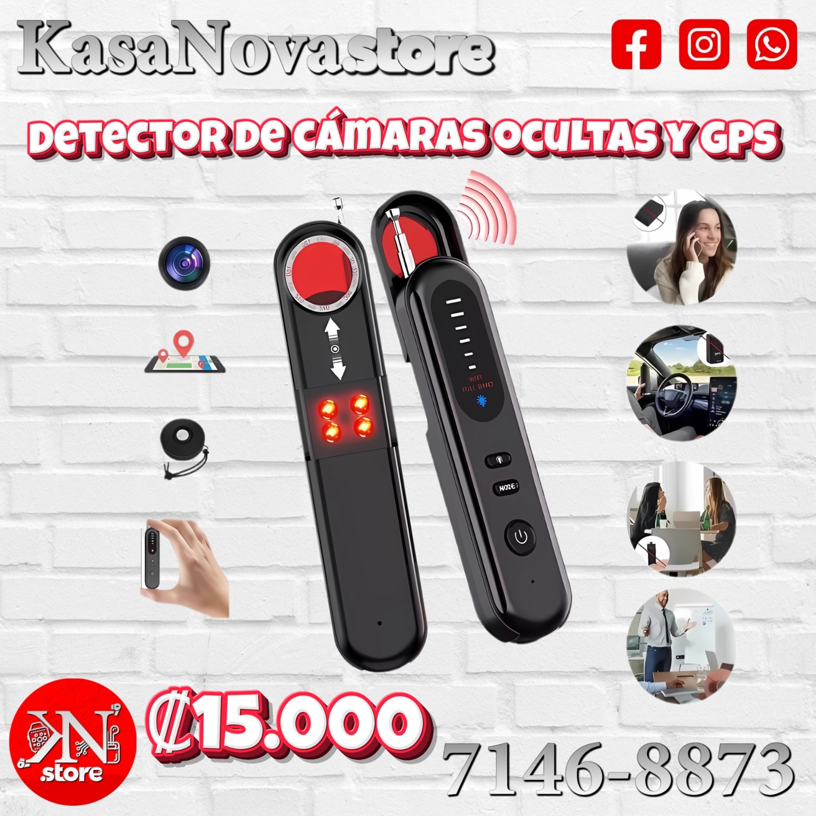 Detector de Cámaras Ocultas y GPS