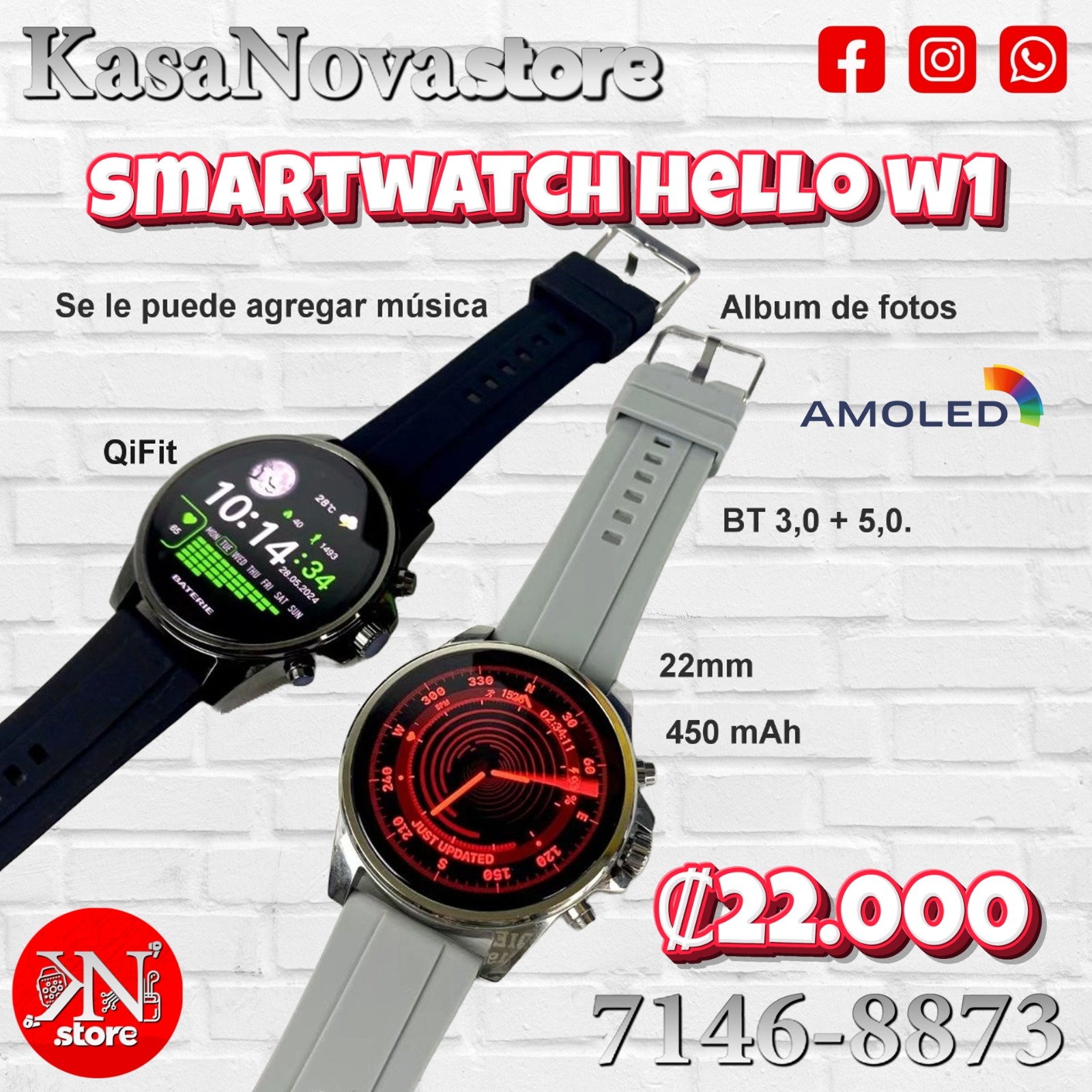 Smartwatch Hello W1