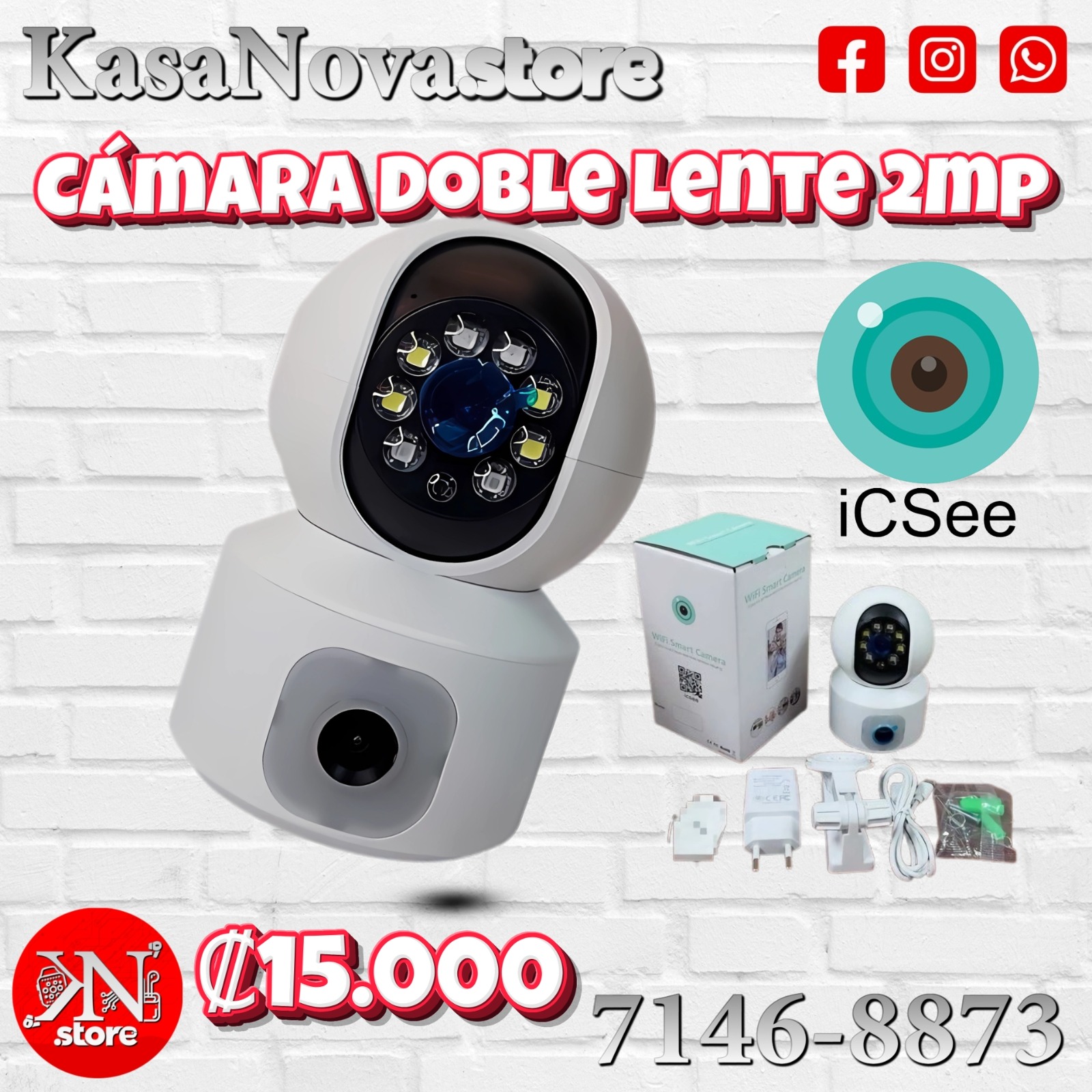 Cámara Doble Lente 2MP