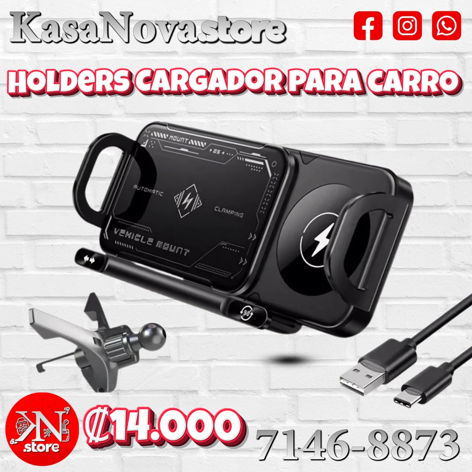 Holder Cargador para Carro