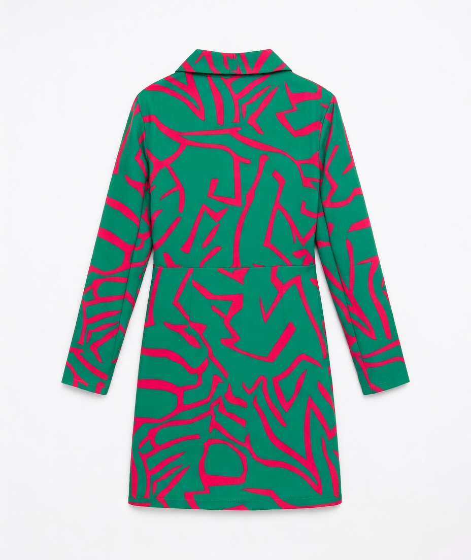 VESTIDO  ESTAMPADO  FALDA PAREO