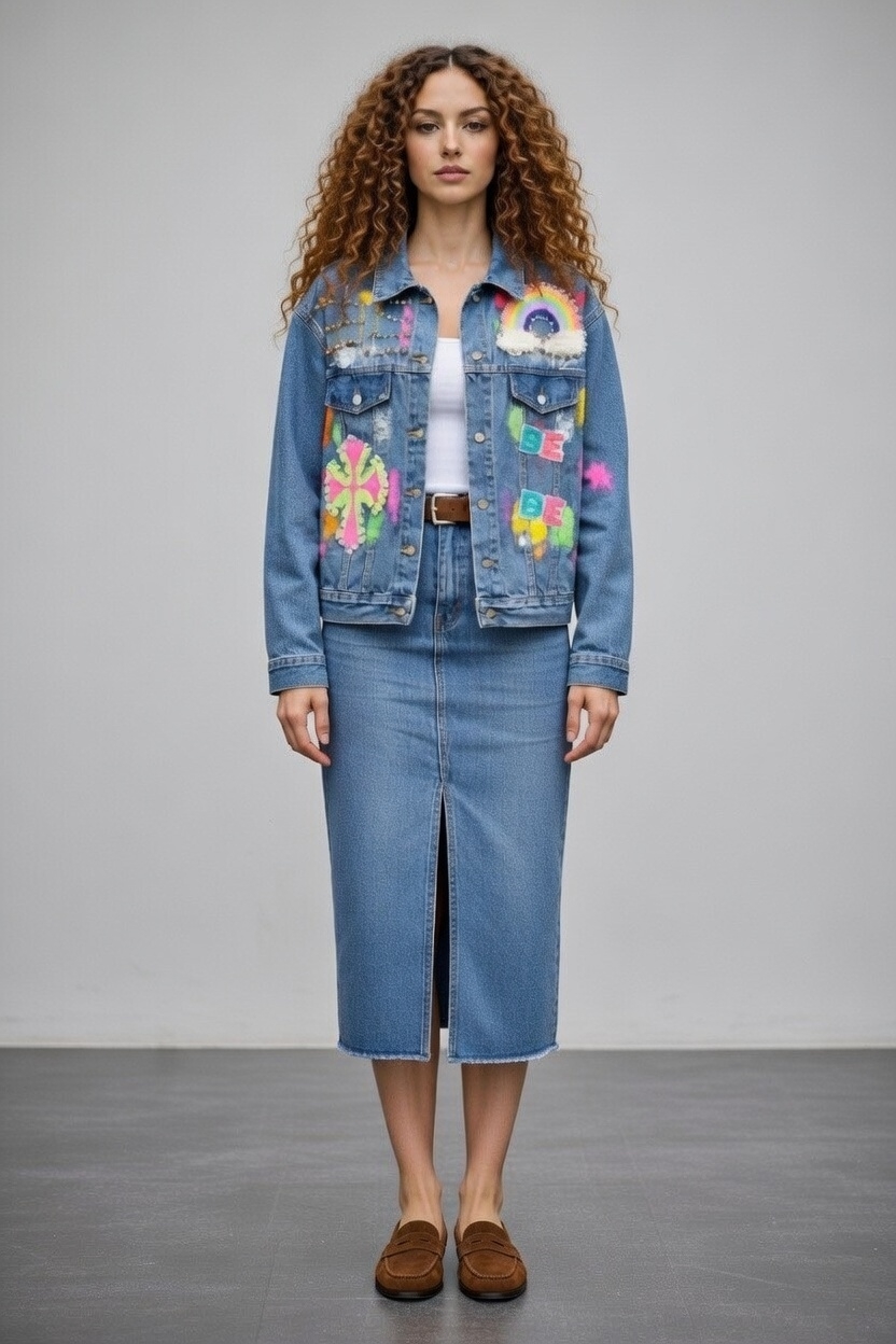 CHAQUETA  VAQUERA  POP LENTEJUELAS