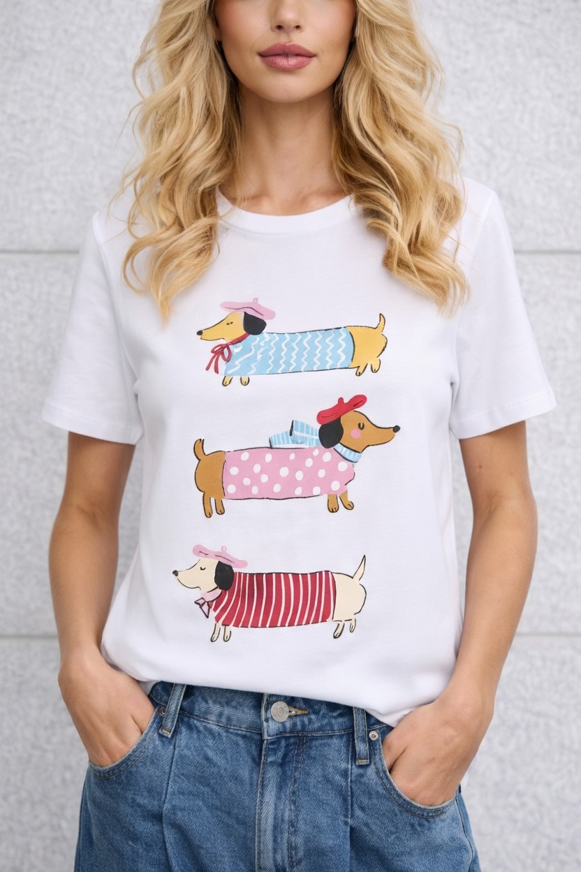 CAMISETA DOG PRINT