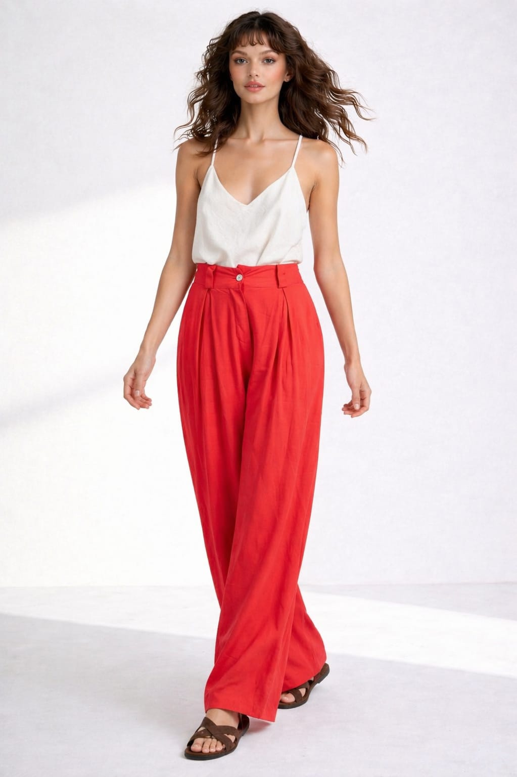 PANTALÓN PALAZZO LINO