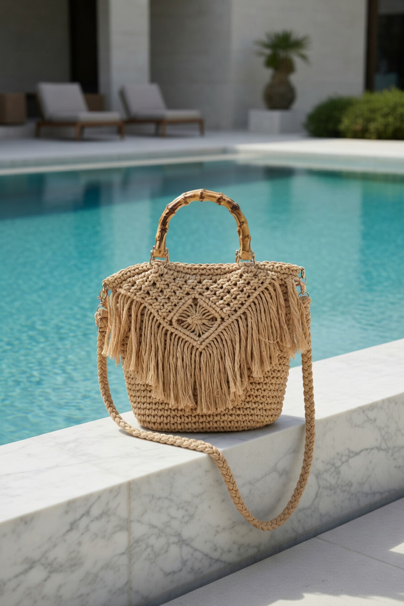 BOLSO FLECOS CROCHET