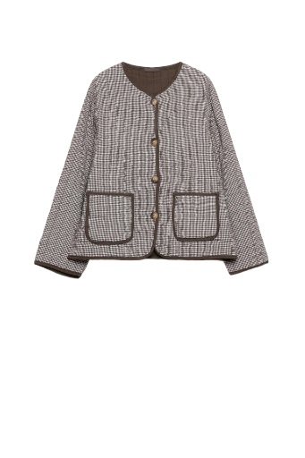 CHAQUETA ACOLCHADA VICHY