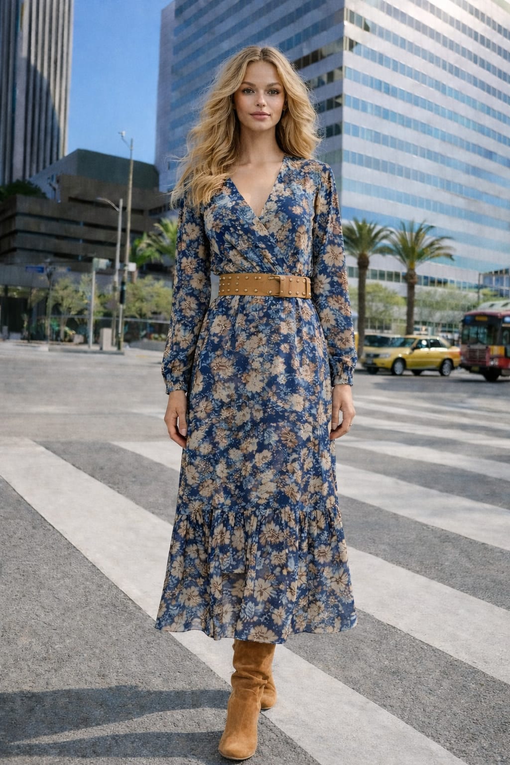 VESTIDO  ESTAMPADO GASA