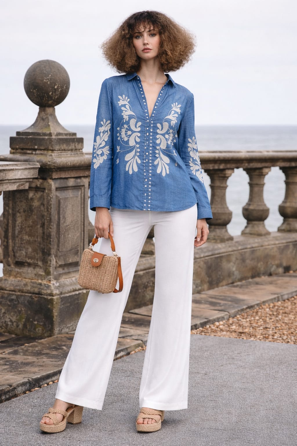 CAMISA VAQUERA BORDADOS