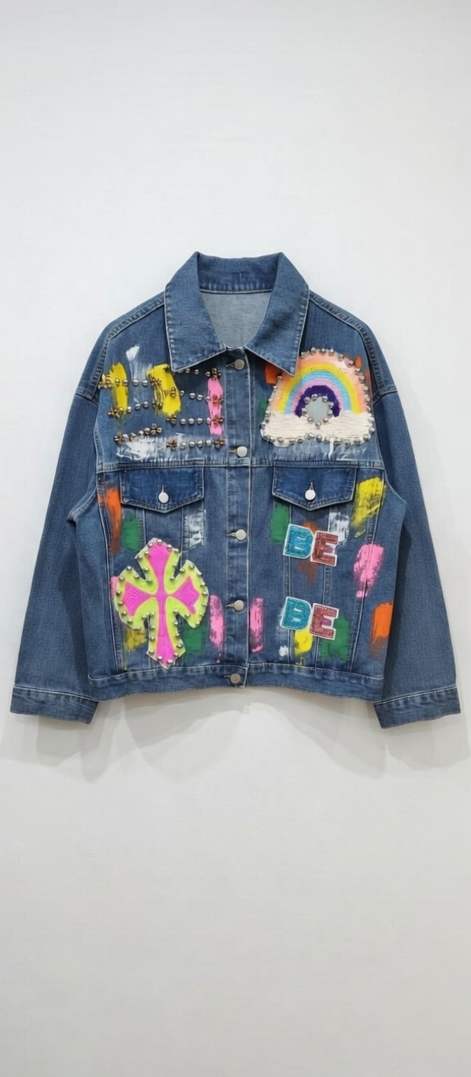 CHAQUETA  VAQUERA  POP LENTEJUELAS