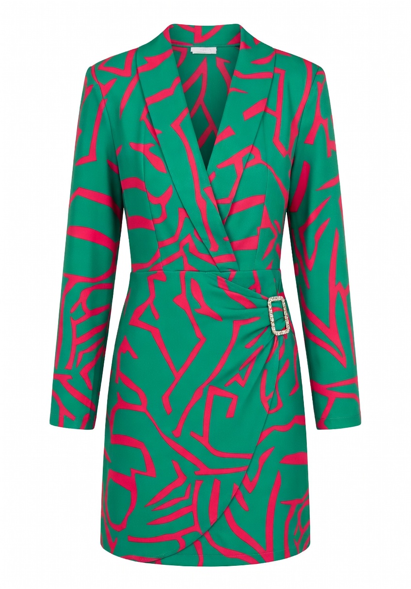 VESTIDO  ESTAMPADO  FALDA PAREO