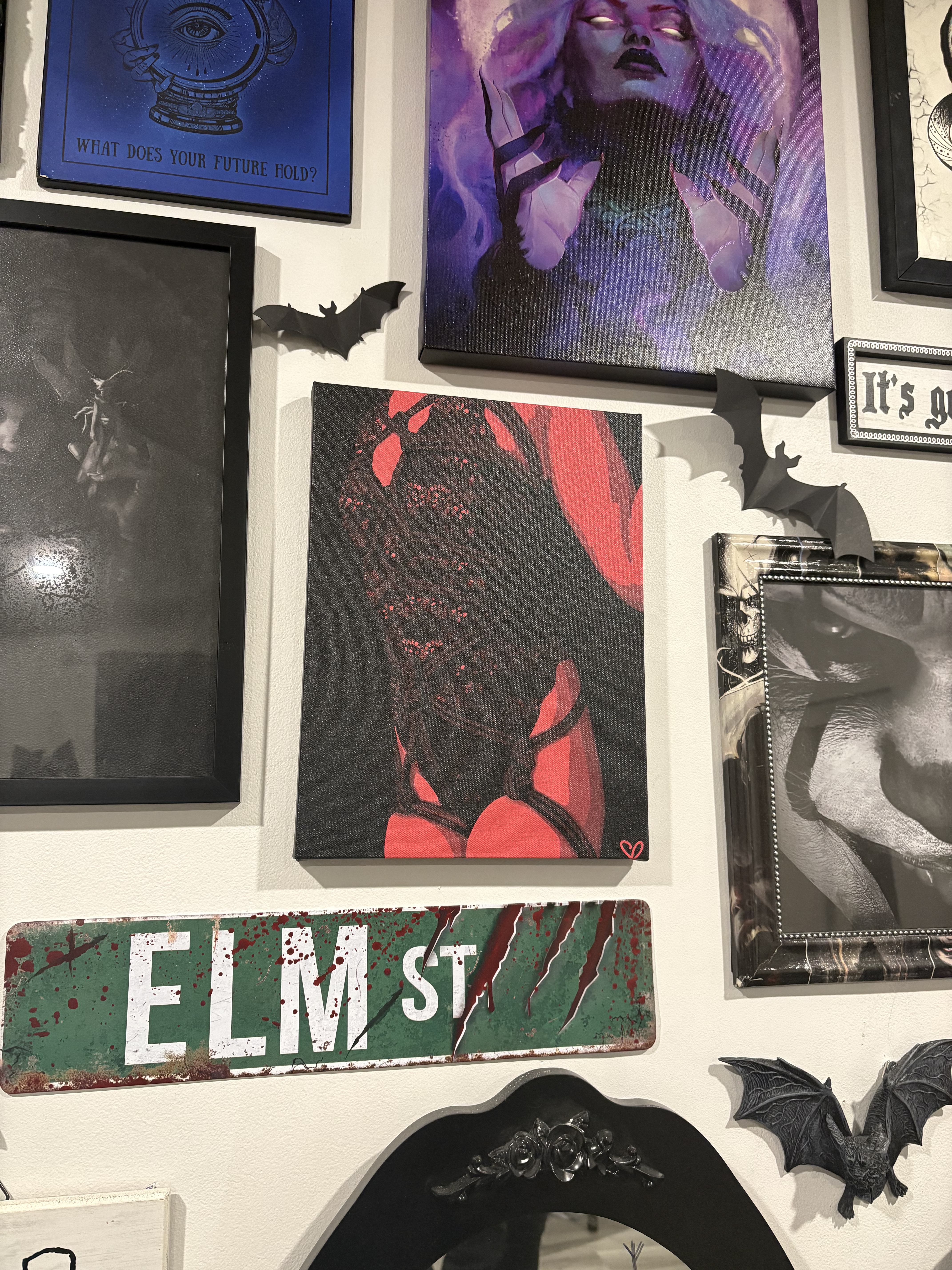 Bound Desire Canvas Print, Shibari Boudoir, Sensual Rope Wall Decor, Erotic Shadow Art