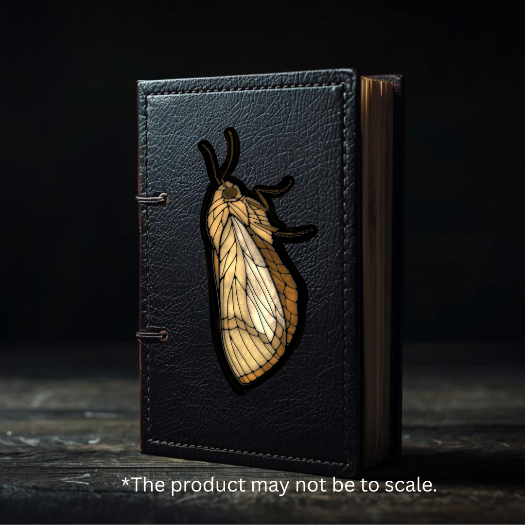 Witchy Moths Sticker Sheet - Stained Glass Luna Moth, Death's Head, Cecropia Insect Decals 