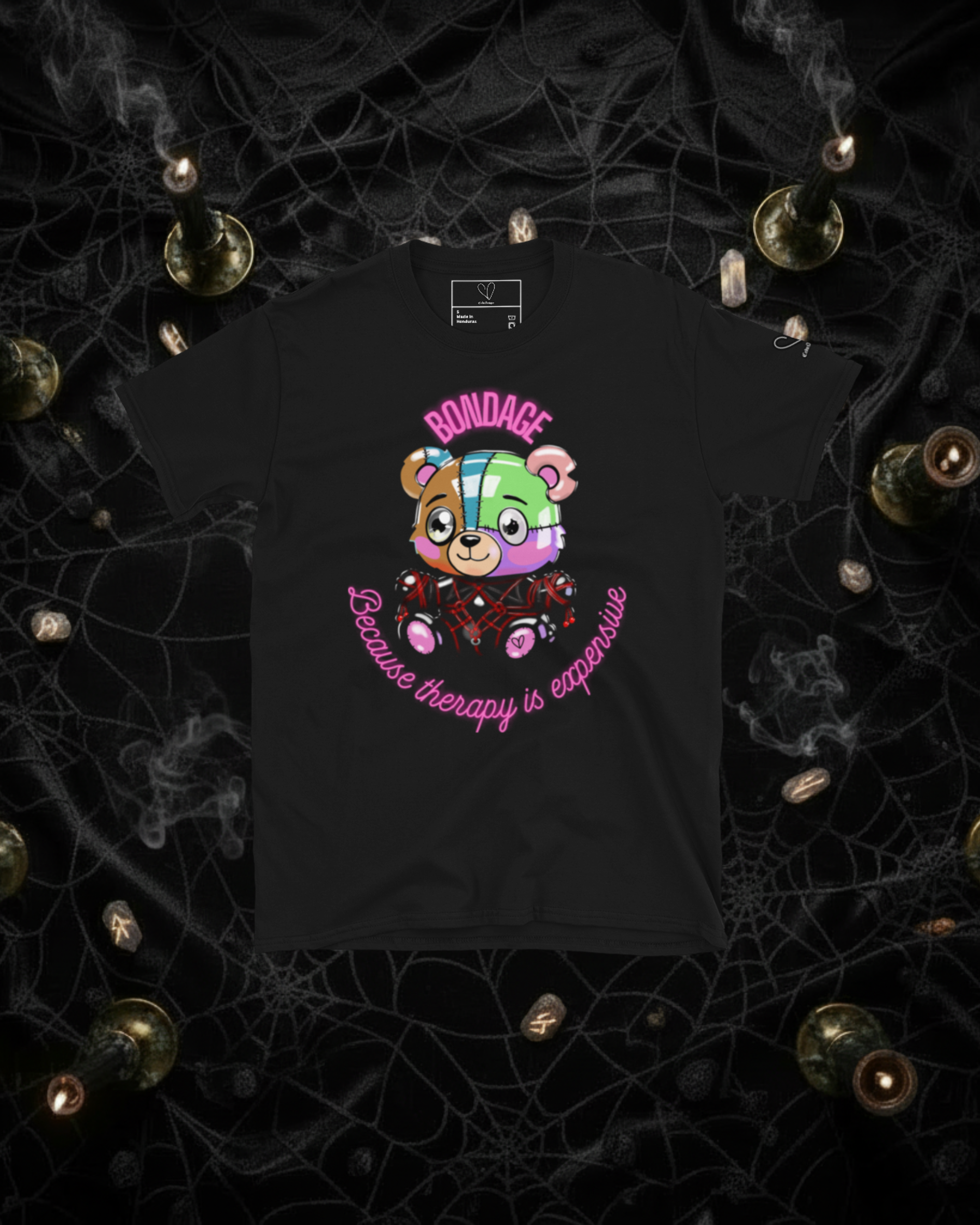 Shibari Bondage Kinky Teddy T-Shirt Unisex Cotton BDSM Bear Art