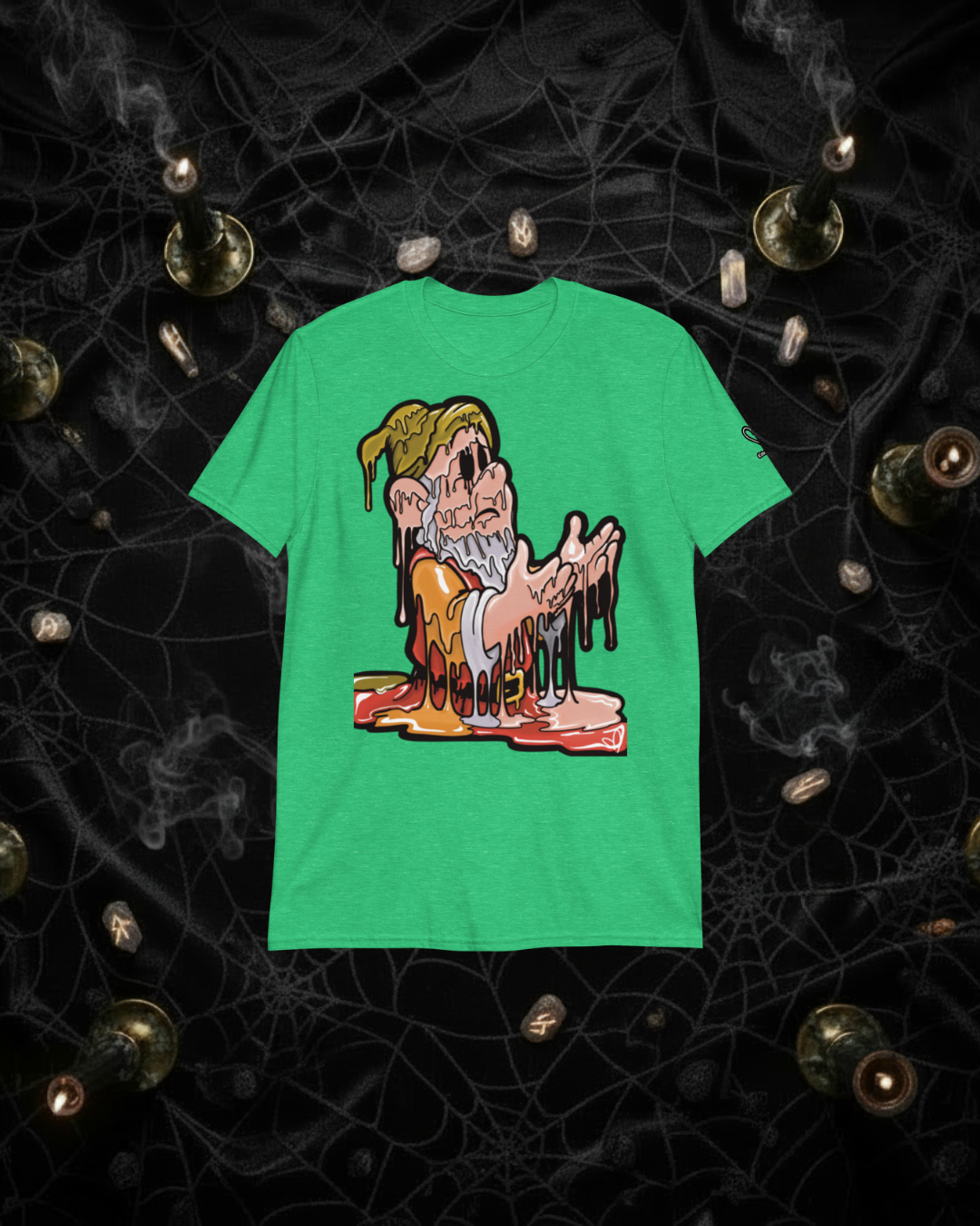 Beggar Gnome T-Shirt, Original Surreal Melting Shadow Art, Unisex Cotton Tee, Drip Art, Artistic Graphic Tee, Mystic Wear