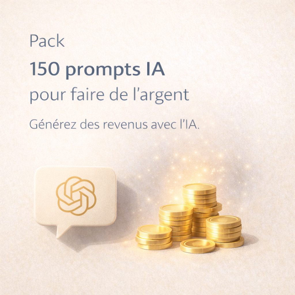 Pack 150 prompts IA pour faire de l'argent
