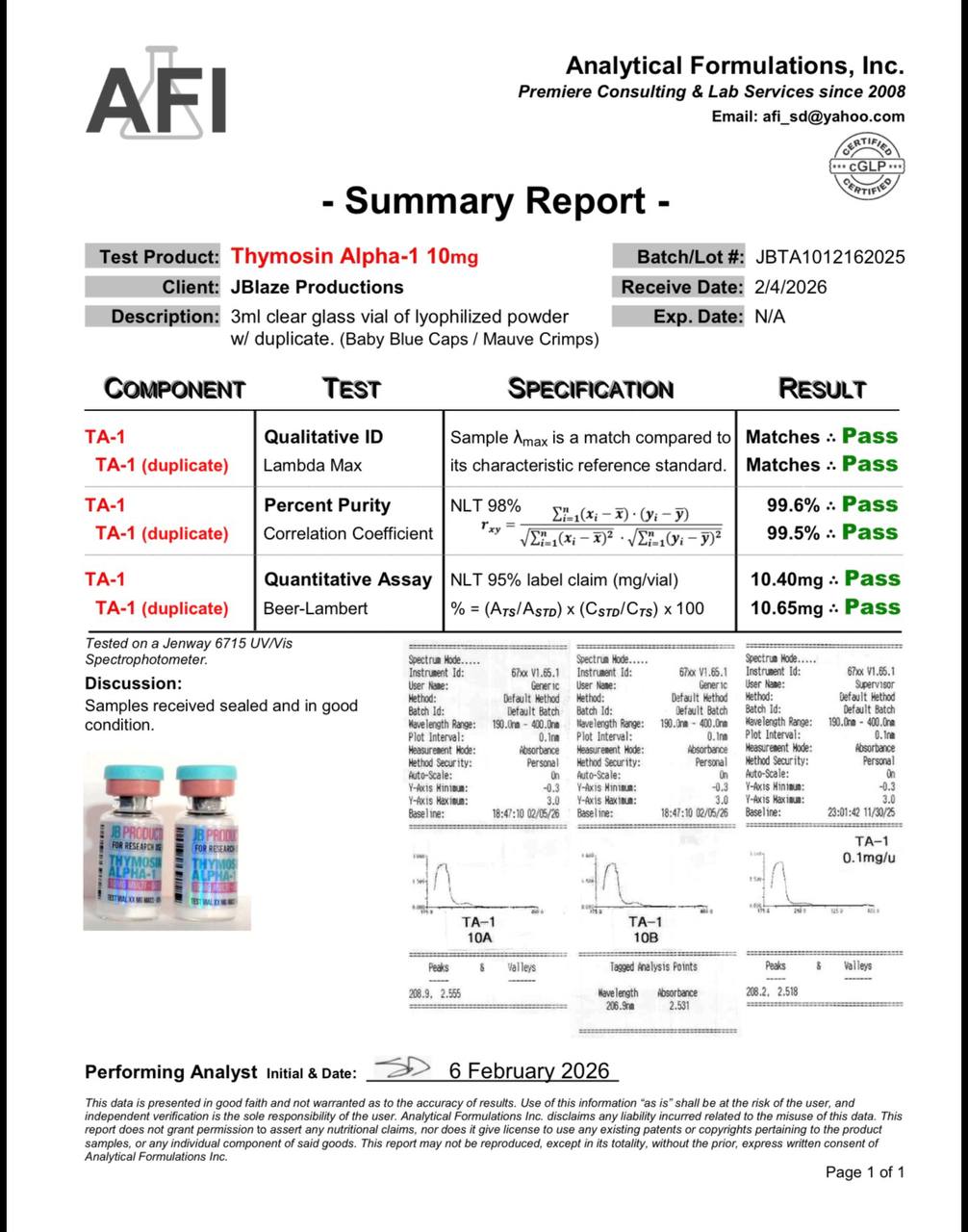 Thymosin Alpha-1 