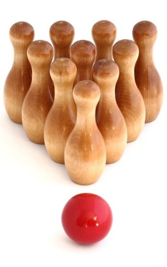 Wooden Bowling Set