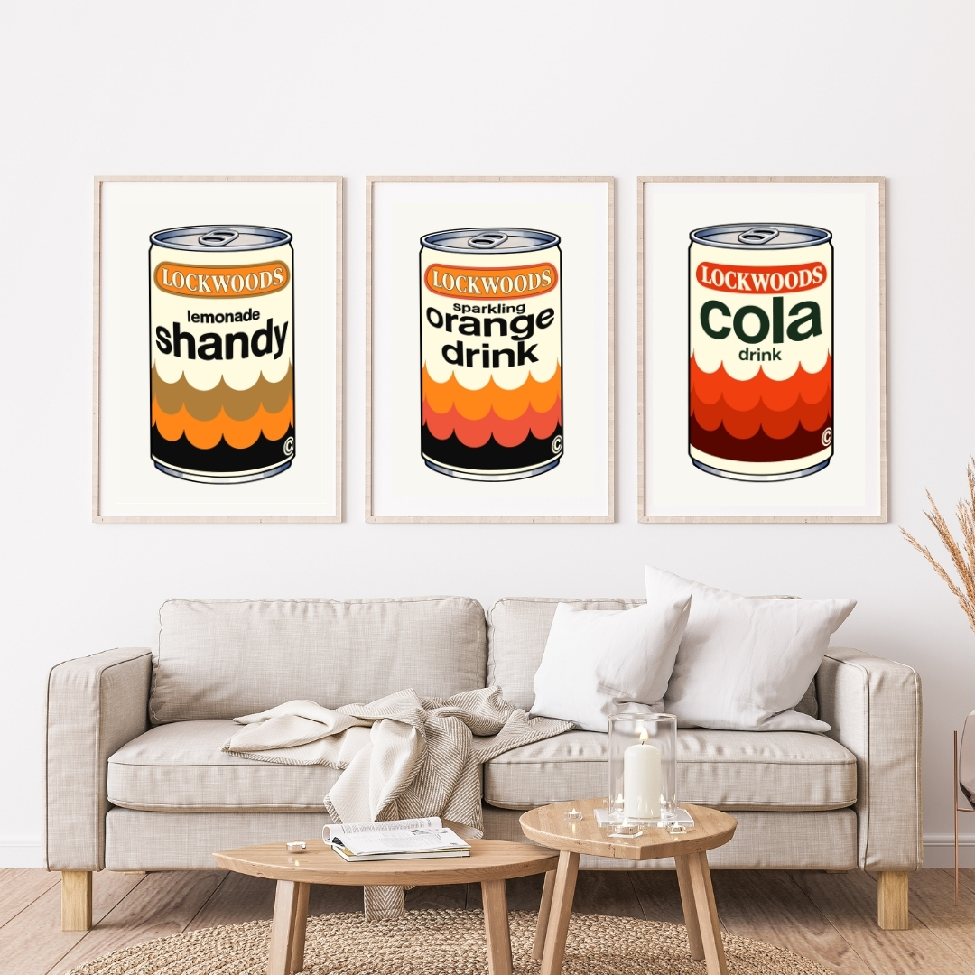 sparkling orange drink art print