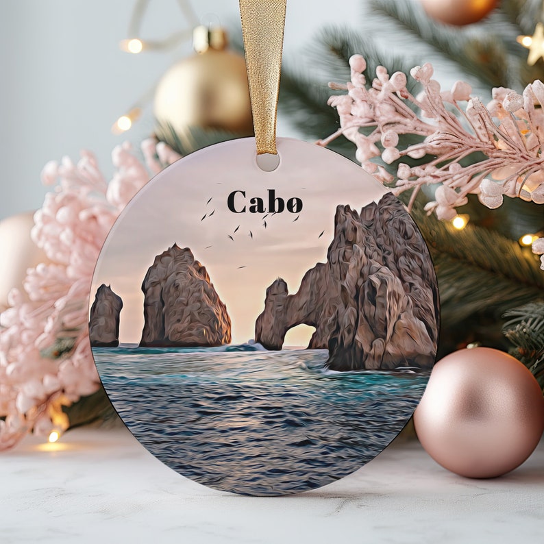 Cabo Ornament, Christmas Ornament, Cabo Gift, Christmas Gift, Cabo Christmas, Cabo, Cabo Travel, Christmas Travel, Christmas Decor