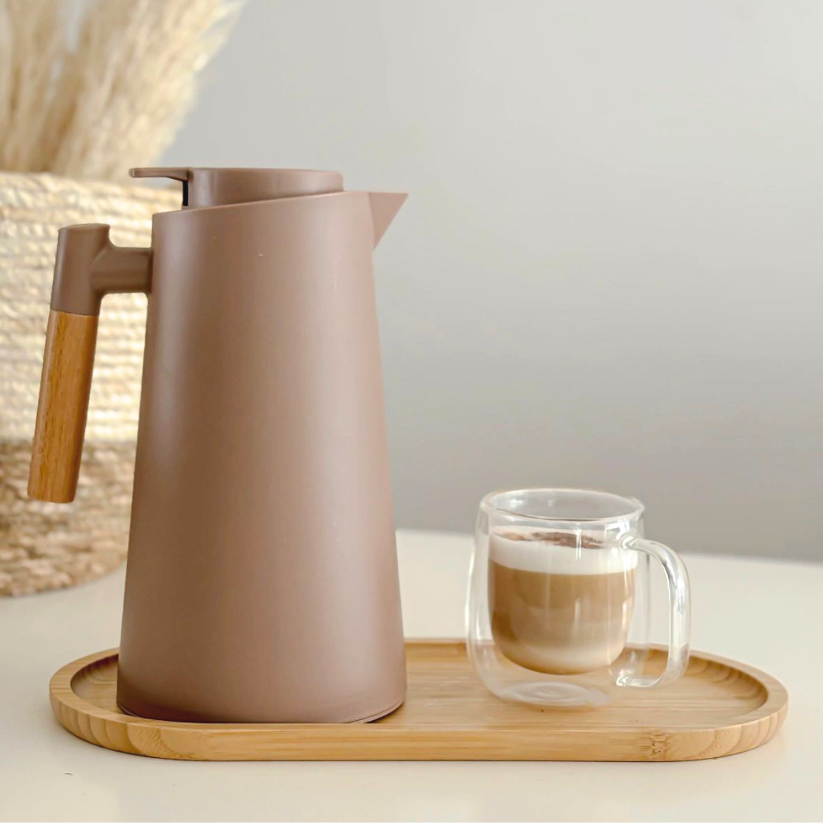 Jarra Térmica Led Beige 1 Litro 