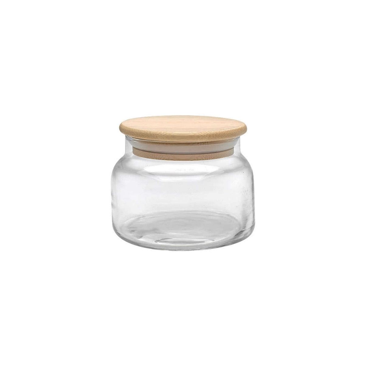 Frasco de Vidrio y Bambú 400 ml Heverin 