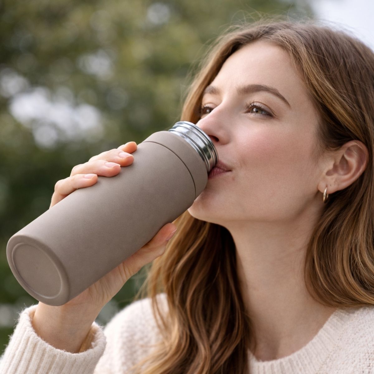 Botella Térmica Beige 500 ml