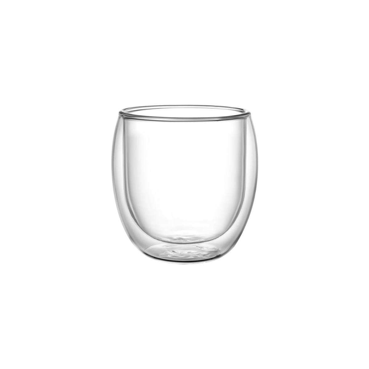 Vaso Doble Pared de Vidrio Wave 250 ml