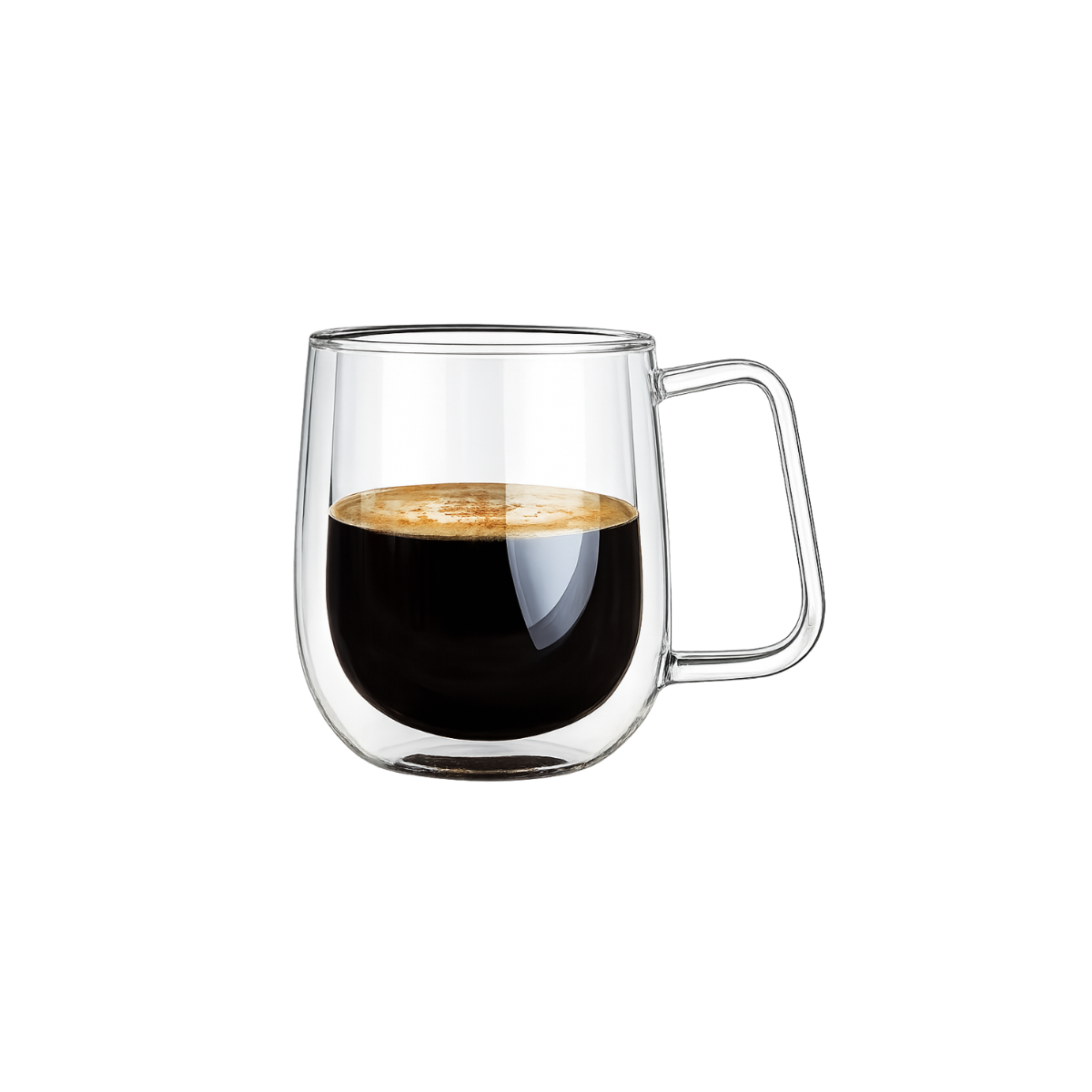 Taza Doble Pared de Vidrio Wave 350 ml