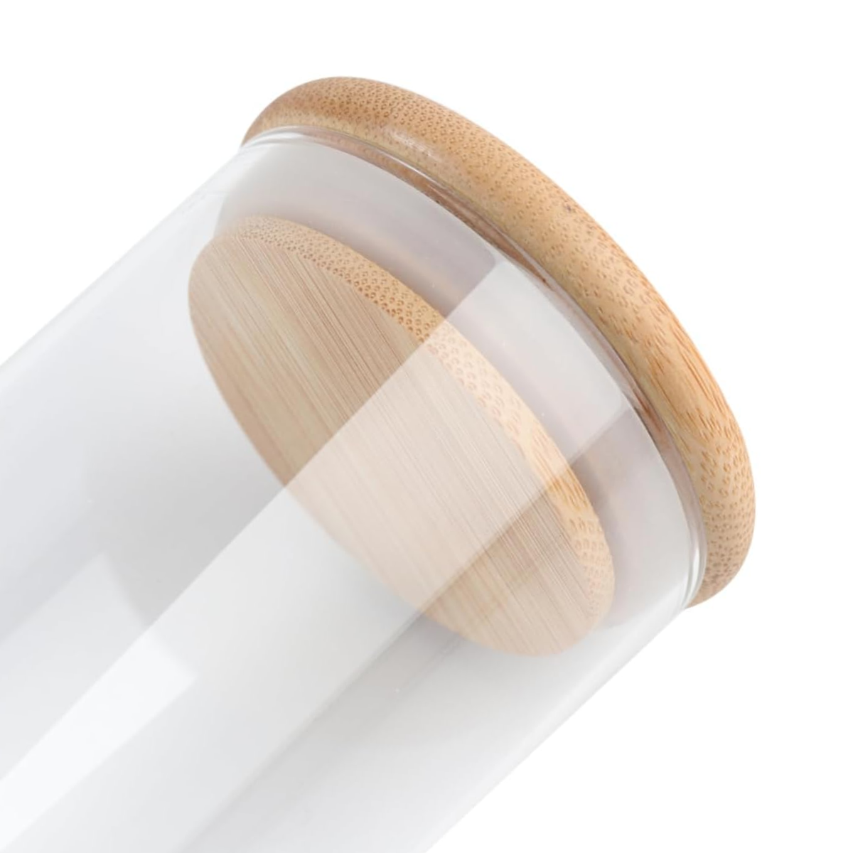 Frasco de Vidrio y Bambú 1 Litro 