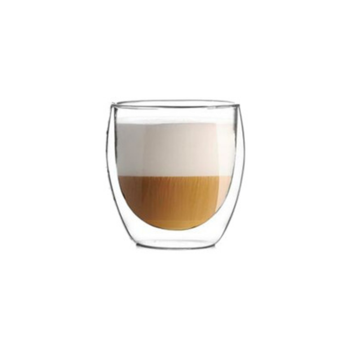 Vaso Doble Pared de Vidrio Wave 160 ml