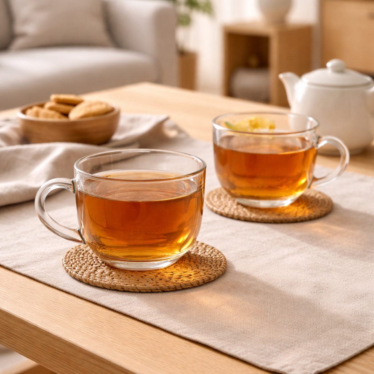 Set de 2 Tazas de Vidrio Wave 500 ml c/u