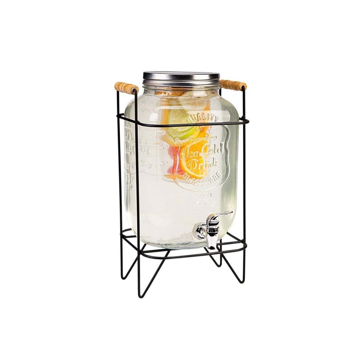 Dispensador de Vidrio 4 Litros + Soporte de Regalo