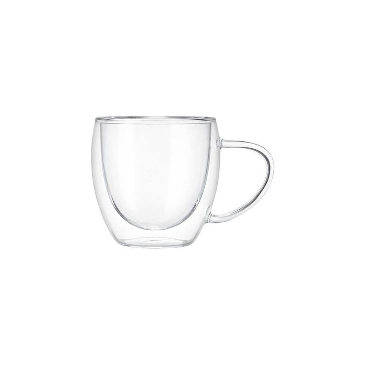 Taza Doble Pared de Vidrio Wave 250 ml