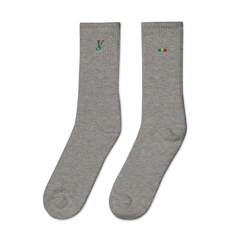 Embroidered Valioso Senegal socks