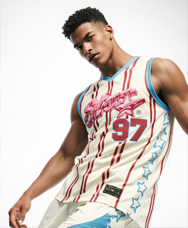 Eco fabric unisex Valioso star  basketball jersey