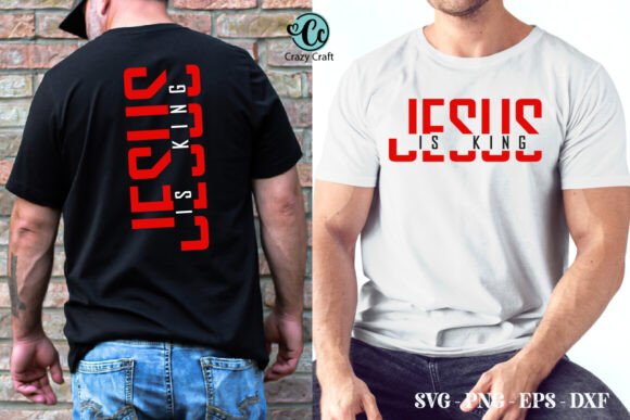 Christian T-Shirt “Jesus Is King” – Living Faith | Modern Unisex Design